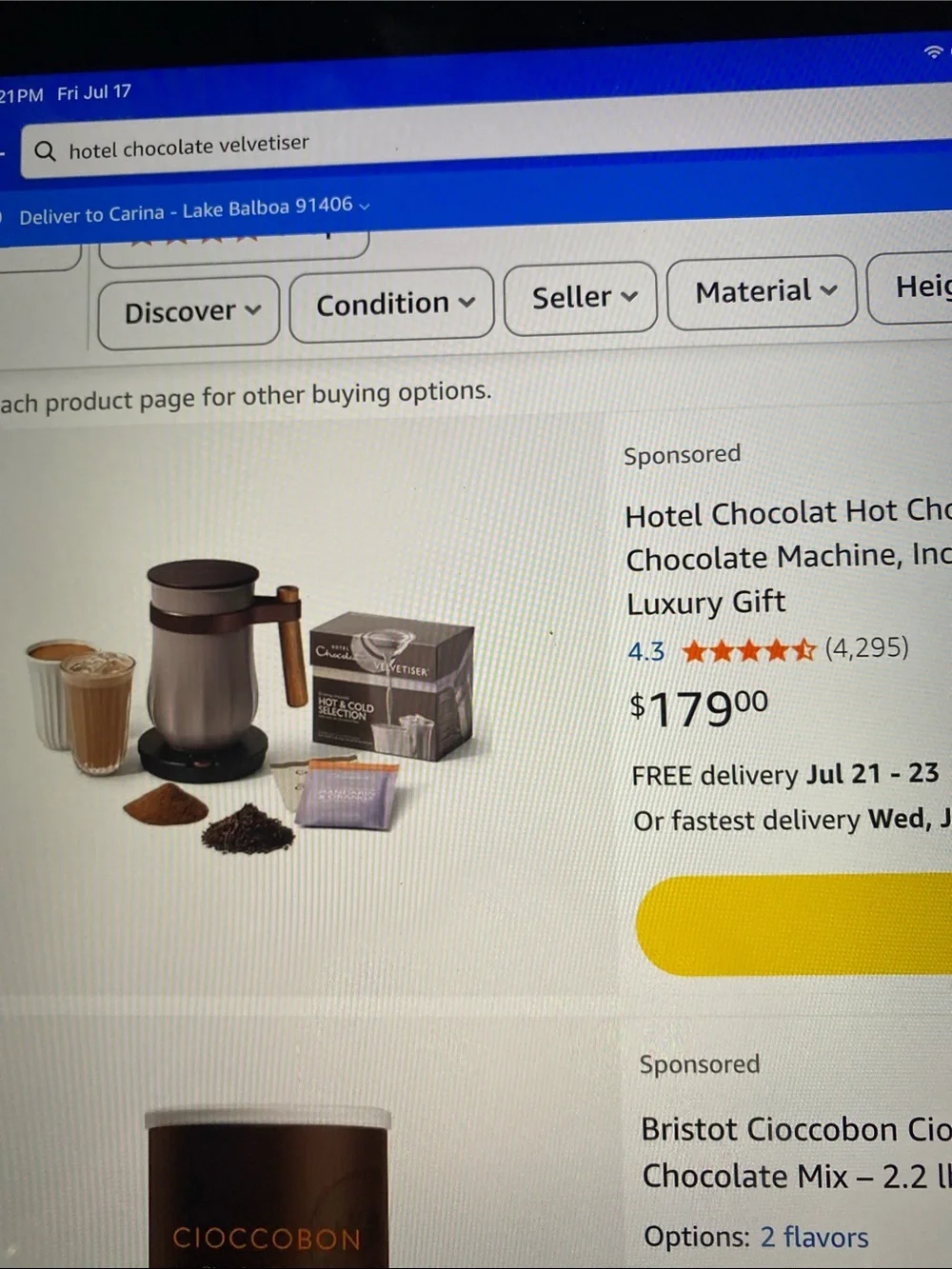 Chalk Velvetiser Hot Chocolate Maker - Chalk
